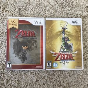2 Legend of Zelda Games for Wii
